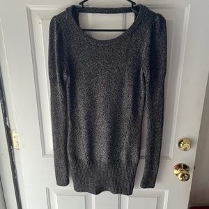 Calvin Kline metallic like black sweater